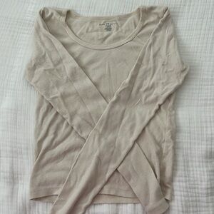 Brandy Melville 100% Cotton Cream Top